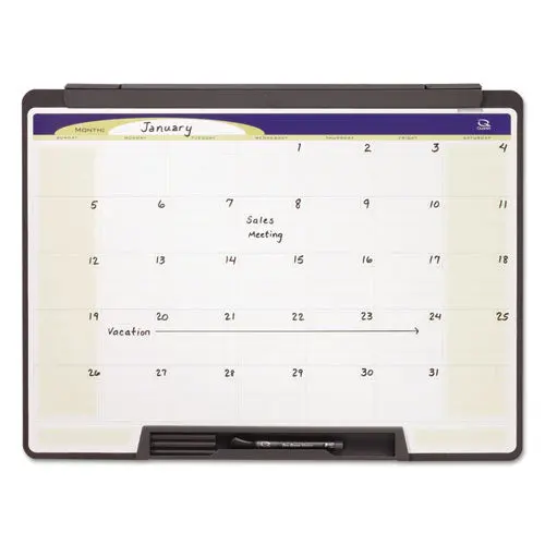 Motion Portable Monthly Calendar, Dry Erase, 24 X 18 1
