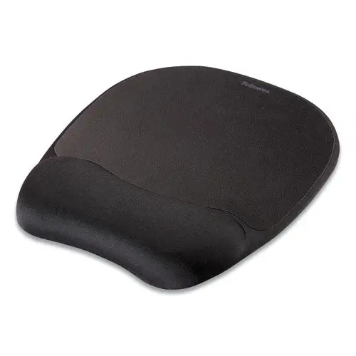 Mouse Pad W-Wrist Rest, Nonskid Back, 7 15-16 X 9 1-4, Black 1