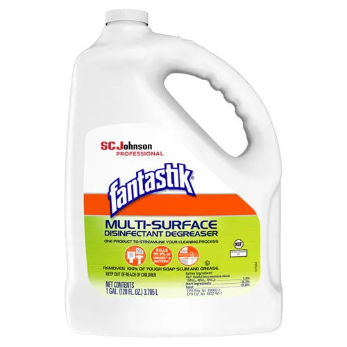 Multi-Surface Disinfectant Degreaser, Pleasant Scent, 1 Gallon Bottle, 4-Carton 1
