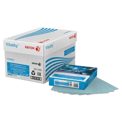 Multipurpose Pastel Colored Paper, 20Lb, 8.5 X 11, Blue, 500-Ream 1