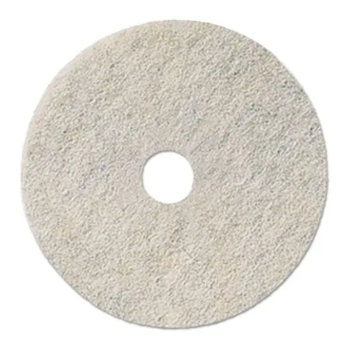 Natural White Burnishing Floor Pads, 21" Diameter, 5-Carton 1