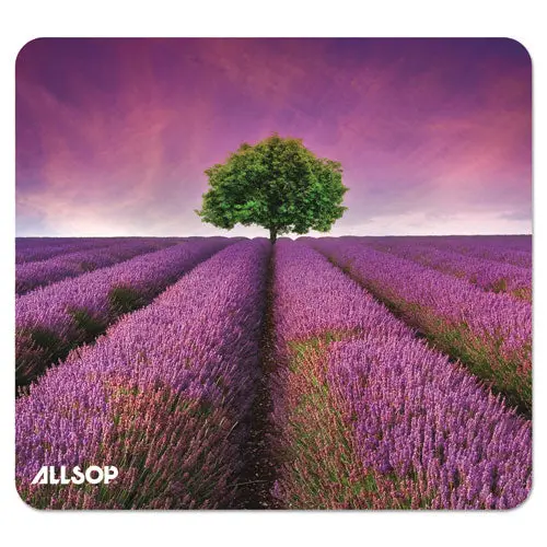 Naturesmart Mouse Pad, Lavender Field Design, 8 1-2 X 8 X 1-10 1