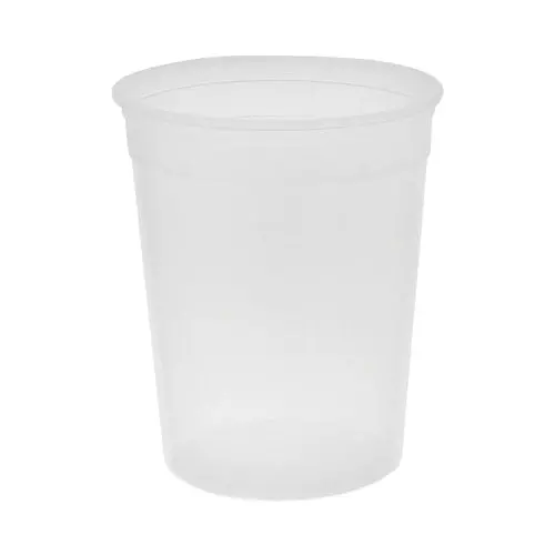 Newspring Delitainer Microwavable Container, 32 Oz, 4.55 X 4.55 X 5.55, Natural, Plastic, 480/Carton 1