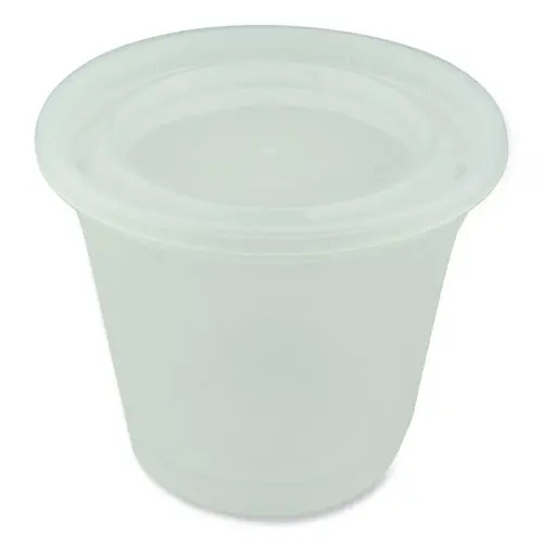Newspring Delitainer Microwavable Container, 32 Oz, 5.5 X 5.5 X 4.9, Clear, Plastic, 200/Carton 1