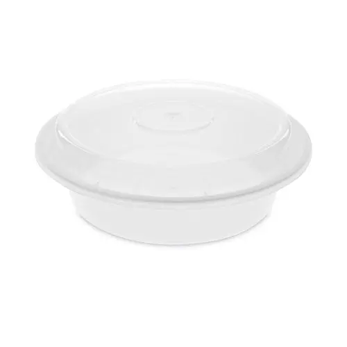 Newspring Versatainer Microwavable Containers,  24 Oz, 7 X 7 X 2.38, White-Clear, 150-Carton 1