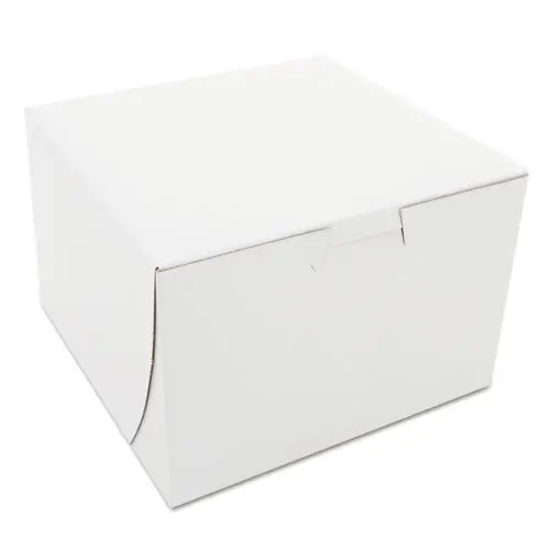 Non-Window Bakery Boxes, 6 X 6 X 4, White, 250-Bundle 1