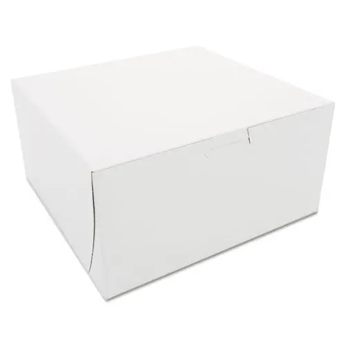 Non-Window Bakery Boxes, 8 X 8 X 4, White, 250-Carton 1