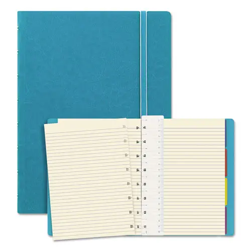 Notebook, 1 Subject, Medium-College Rule, Aqua Cover, 8.25 X 5.81, 112 Sheets 1
