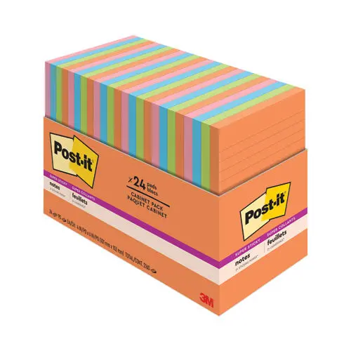 Notes, 4 X 6, Assorted, 45 Sheets-Pad, 24 Pads-Pack 1