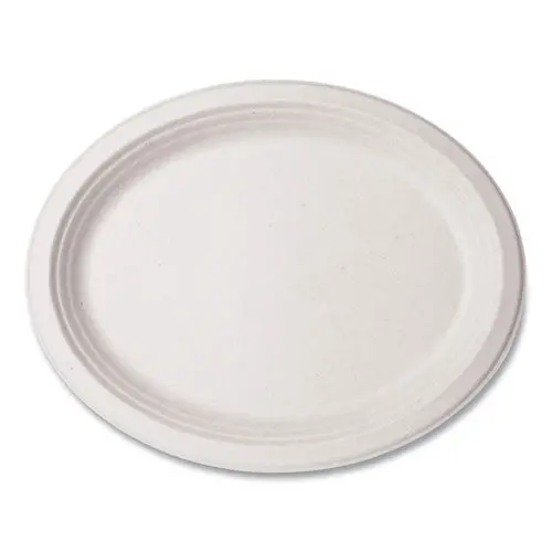 Nourish Molded Fiber Tableware, Platter, 8 X 10 X 1, White, 500/Carton 1