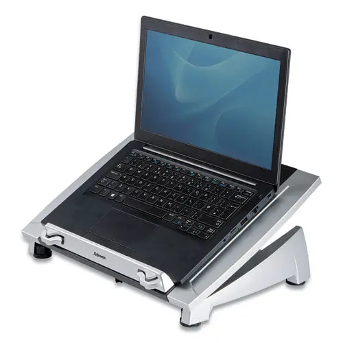 Office Suites Laptop Riser Plus, 15.06" X 10.5" X 6.5", Black-Silver, Supports 10 Lbs 1