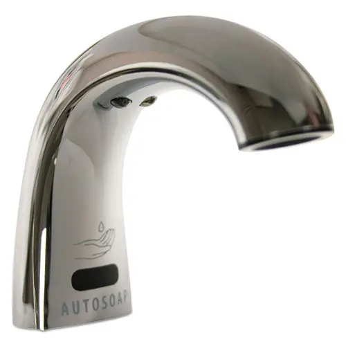 One Shot Soap Dispenser - Touch Free, 2.8 Lbs, 1.9" X 5.5" X 4", Polished Chrome 1