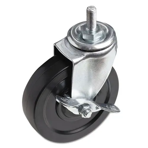 Optional Casters For Wire Shelving, 125 Lbs-Caster, Black, 4-Set 1
