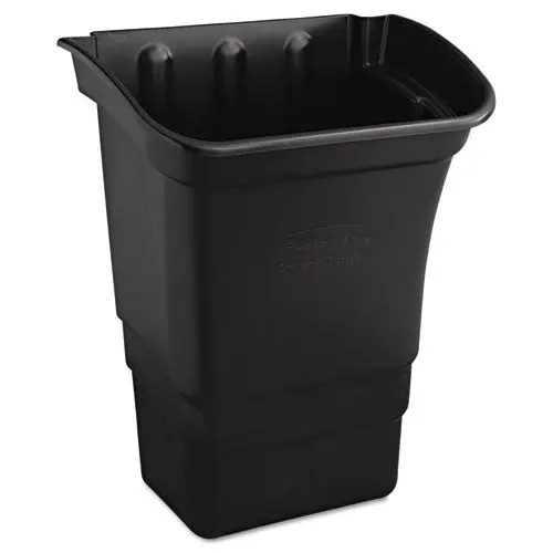 Optional Utility Cart Refuse-Utility Bin, Rectangular, 8 Gal, Black 1