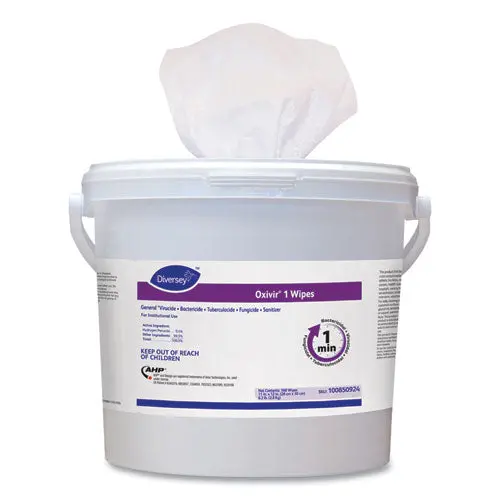 Oxivir 1 Wipes, 11" X 12", 160-Canister, 4-Carton 1