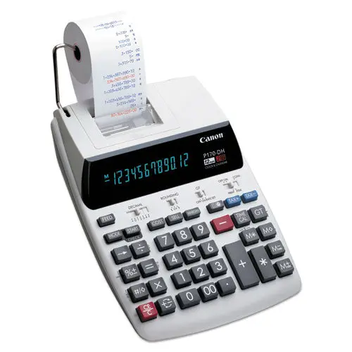 P170-Dh-3 Printing Calculator, Black-Red Print, 2.3 Lines-Sec 1