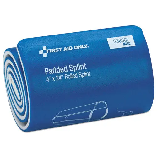 Padded Splint, 4" X 24", Blue-White 1