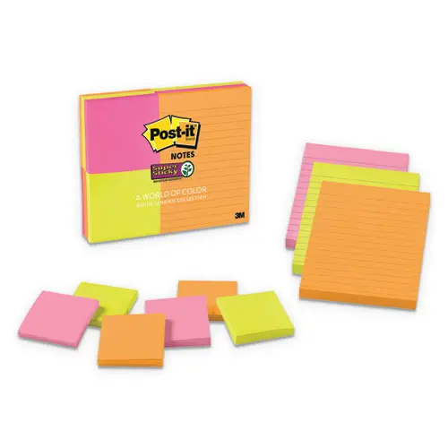 Pads In Rio De Janeiro Colors, (6) 3 X 3 And (3) 4 X 6, 90-Sheet Pads, 9 Pads-Pack 1