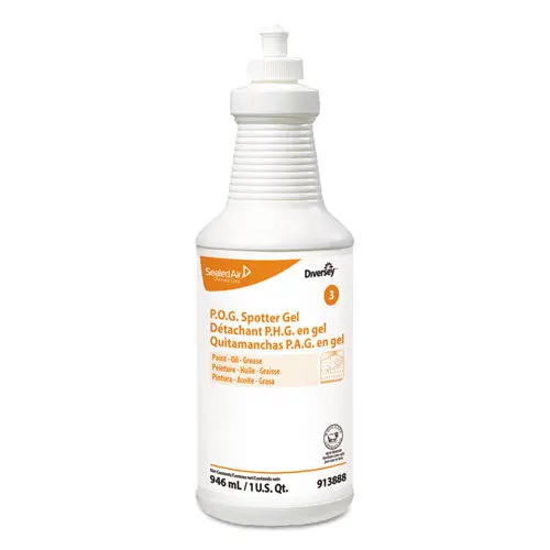 Paint, Oil And Grease Spotter Gel, Fruity Scent, 32 Oz Squeeze Bottle, 6-Carton 1