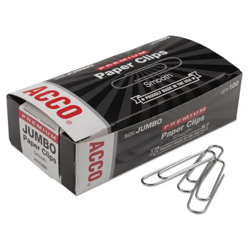 Paper Clips, Jumbo, Silver, 1,000-Pack 1