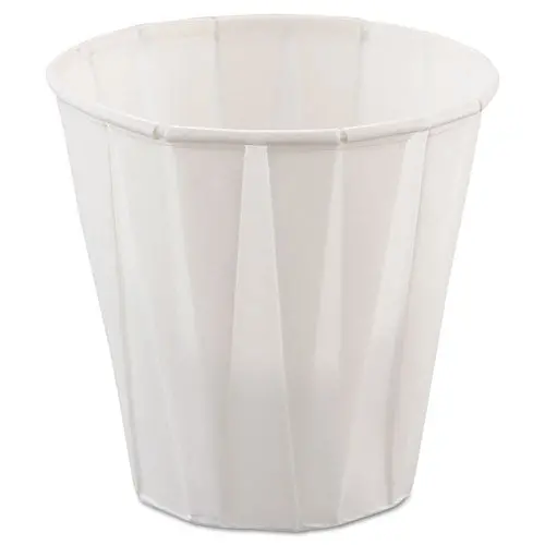 Paper Medical And Dental Treated Cups, 3.5 Oz, White, 100-Bag, 50 Bags-Carton 1
