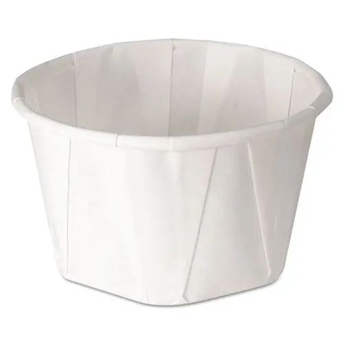 Paper Portion Cups, 3.25 Oz, White, 250/Bag, 20 Bags/Carton 1