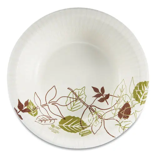 Pathways Heavyweight Paper Bowls, 20Oz, Green-Burgundy, 500-Carton 1