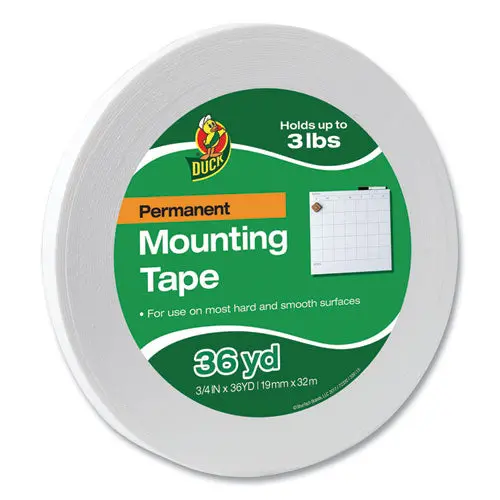 Permanent Foam Mounting Tape, 3-4" X 36Yds 1