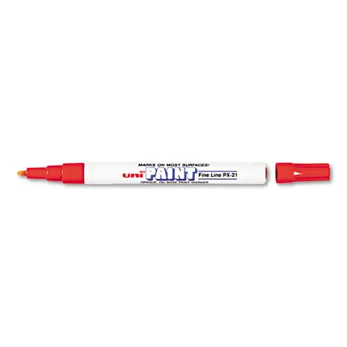 Permanent Marker, Fine Bullet Tip, Red 1