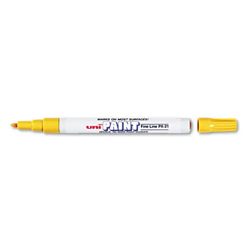 Permanent Marker, Fine Bullet Tip, Yellow 1