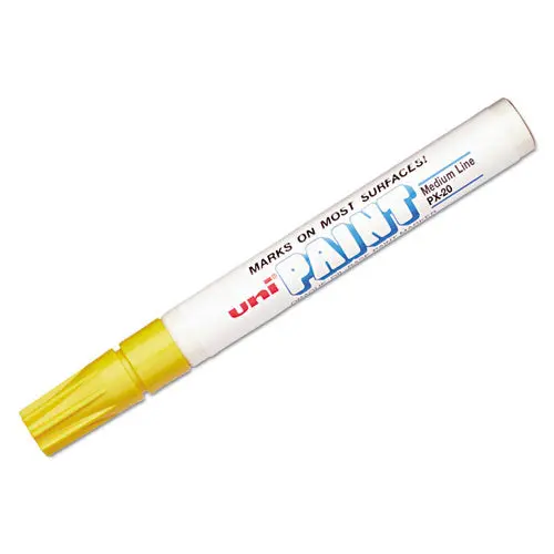 Permanent Marker, Medium Bullet Tip, Yellow 1