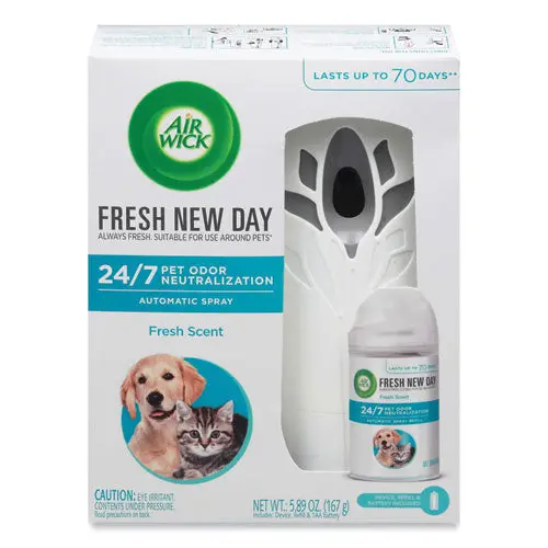 Pet Odor Neutralization Automatic Spray Starter Kit, 6 X 2.25 X 7.75, White-Gray, 4-Carton 1