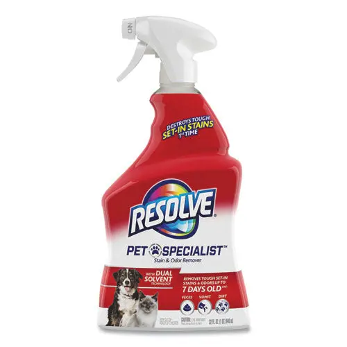 Pet Specialist Stain And Odor Remover, Citrus, 32 Oz Trigger Spray Bottle, 12-Carton 1