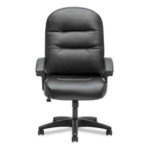 Pillow-Soft 2090 Series Executive High-Back Swivel-Tilt Chair, Supports Up To 250 Lbs., Black Seat-Black Back, Black Base 1