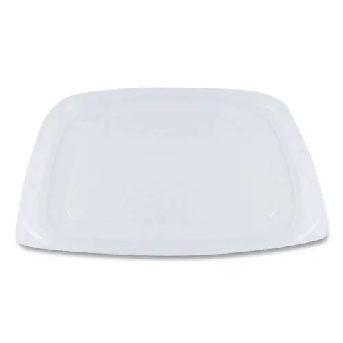 Pla Rectangular Deli Container Lids, 6.5 X 7.5 X 0.3, Clear, 600-Carton 1