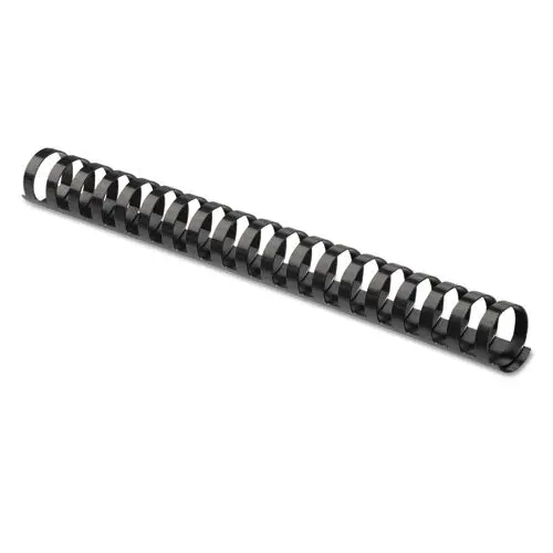 Plastic Comb Bindings, 1-1-2" Diameter, 340 Sheet Capacity, Black, 10 Combs-Pack 1