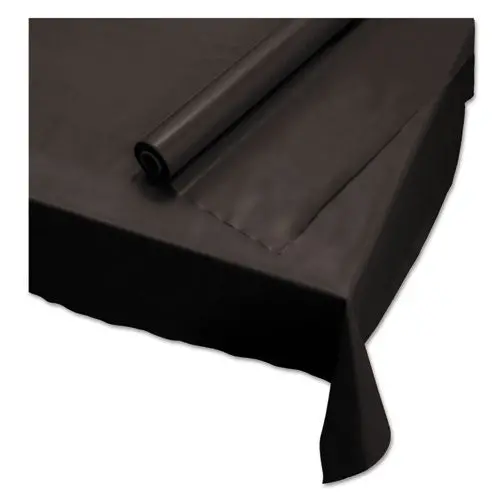 Plastic Roll Tablecover, 40" X 100 Ft, Black 1