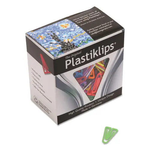 Plastiklips Paper Clips, Small (No. 1), Assorted Colors, 1,000-Box 1