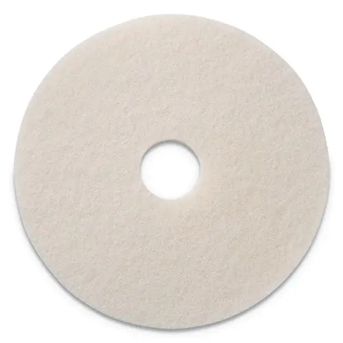 Polishing Pads, 17" Diameter, White, 5-Ct 1