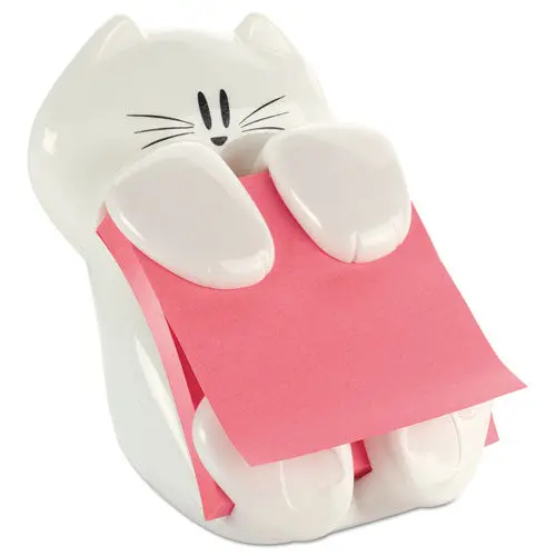 Pop-Up Note Dispenser Cat Shape, 3 X 3, White 1