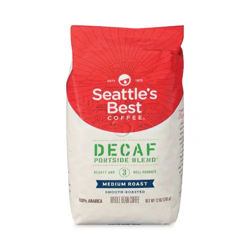 Port Side Blend Ground Coffee, Decaffeinated Medium Roast, 12 Oz Bag, 6-Carton 1