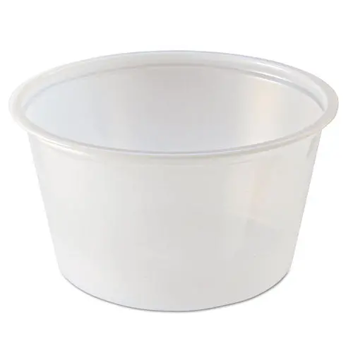 Portion Cups, 4Oz, Clear, 125-Sleeve, 20 Sleeves-Carton 1