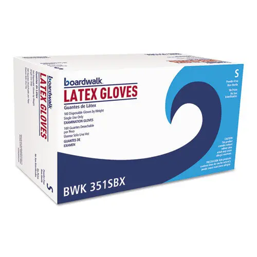 Powder-Free Latex Exam Gloves, Small, Natural, 4 4-5 Mil, 1000-Carton 1