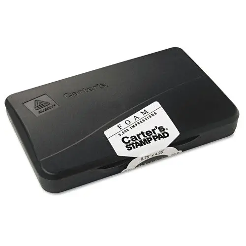 Pre-Inked Foam Stamp Pad, 4.25 X 2.75, Black 1