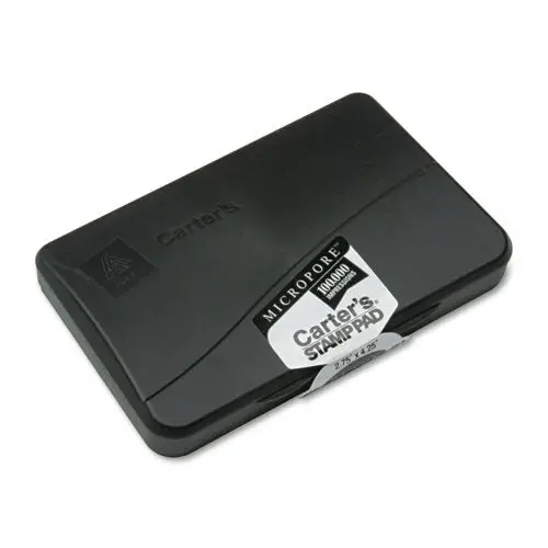Pre-Inked Micropore Stamp Pad, 4.25 X 2.75, Black 1