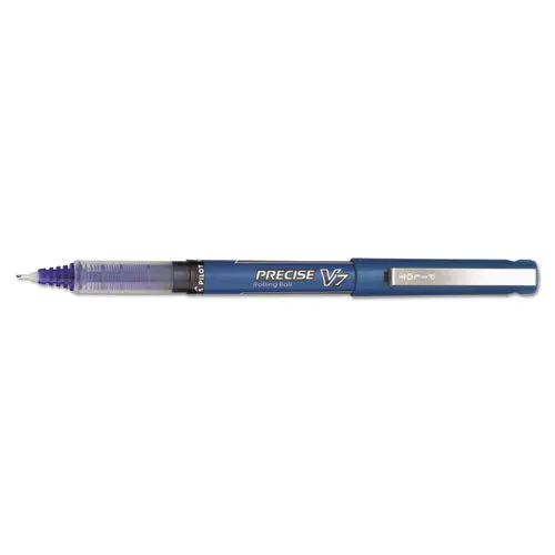 Precise V7 Stick Roller Ball Pen, Fine 0.7Mm, Blue Ink-Barrel, Dozen 1