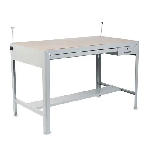 Precision Four-Post Drafting Table Base, 56-1-2W X 30-1-2D X 35-1-2H, Gray 1