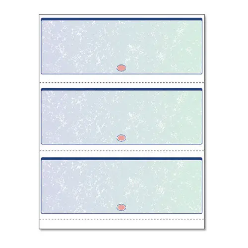 Premier Prismatic Check, 13 Features, 8.5 X 11, Blue-Green Prismatic, 500-Ream 1