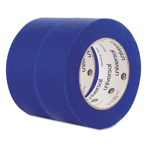 Premium Blue Masking Tape With Uv Resistance, 3" Core, 48 Mm X 54.8 M, Blue, 2-Pack 1