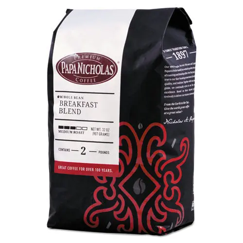 Premium Coffee, Whole Bean, Breakfast Blend 1
